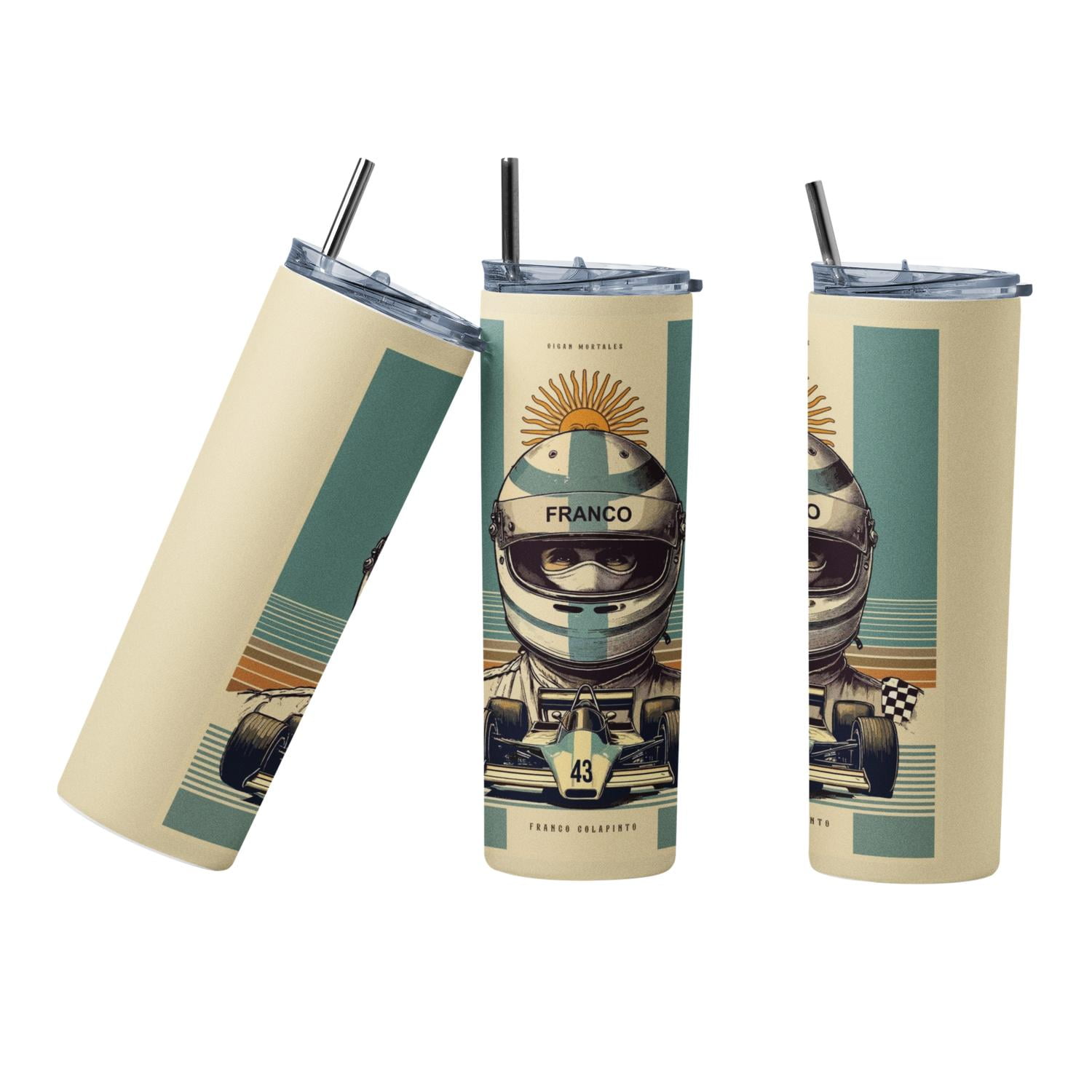 Sm - Termo Botella Termica F1 Colapinto Williams Argentina Blanco 10