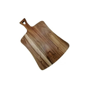 Nativos - Tabla Rustica De Picar Forma Rectangular Con Mango 36 X 20