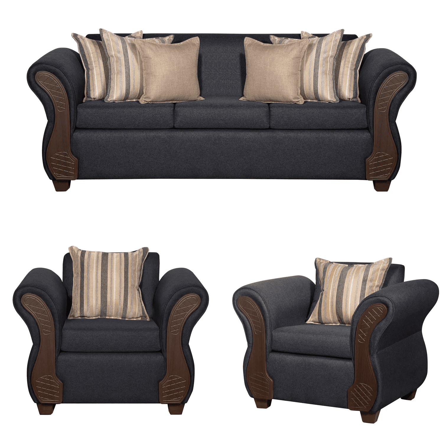 Ruzam Mobel - Juego De Living 3-1-1 Marsella Marengo