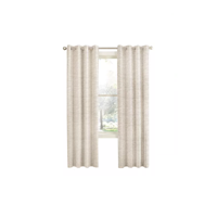 Genérico - Cortina Blackout 100% 2 Paños 140X220Cm Textura Lino Crudo