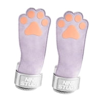 Magideal - Empuñaduras De Levantamiento De Pesas, Correas De Peso Muerto, De Cuero Antideslizantes, Para Dominadas Premium Púrpura Claro