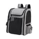 thumbnail image 5 of Mochila transportadora de mascotas con soporte de hebilla expandible para gatos pequeños y perros, bolsa de viaje portátil de gran capacidad para masc Gris, 5 of 5
