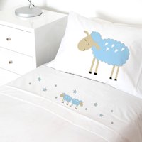 Tuyo Print - Juego De Sábanas Transición Ovejita Celeste