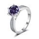 thumbnail image 3 of Anillo de Compromiso de Moissanita de 3 Uds para Mujer Corte Redondo Color D VVS1 Anillos de Diamante de Plata Esterlina 925 Moissanita Aniversario Promesa Anillos de Boda para Mujer con Certificado, 3 of 9