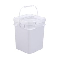 Magideal - Cubo Cuadrado Para Mezclar Pintura, Ligero, Portátil, Práctico Y Resistente, Cubo Para Almacenamiento De Alimentos, Lata De Pintura Vacía Para Pintar 13L