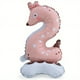thumbnail image 1 of 1pc, Creative Animal Number Stand-up Number Balloon Cute Cartoon Animal Stand-up Number Balloon Birthday Party Number Balloon Party Number Balloon Decoration Party Decoration Party Supply, Photo Prop,, 1 of 3