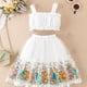 thumbnail image 1 of 2pcs Baby Girls Camisole Top & Mesh Flower Skirt Set Clothes, 1 of 5
