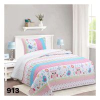 Genérico - Cubrecama Sherpa 1.5 Plazas - Búho Niña M913