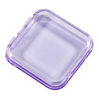Magideal - 10X Cajas De Almacenamiento Para Uñas, Vitrina De Exhibición Para Decoración De Uñas, Mini Vacío Claro, Estuche De Exposición Para Uñas Artificiales, Violeta