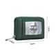 thumbnail image 5 of Cartera de cuero para tarjetas de crédito, con cremallera tipo acordeón, tarjetero RFID, monedero pequeño con ventana para identificación, 5 of 6