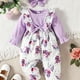thumbnail image 1 of Baby Girls Romper Long Sleeve Cute Animal Print Jumpsuit & Headband, 1 of 5