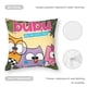 thumbnail image 5 of Bubu y los Pequeños Búhos Fundas de almohada de terciopelo con tema, regalos de funda de almohada, decoración para el hogar, cojín de lanzar, regalo de cumpleaños para fans y parejas.66*66cm., 5 of 6