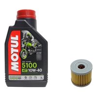 Motul - Kit Mantencion Zontes G1 155 / 1L Semi - Sintetico + Filtro