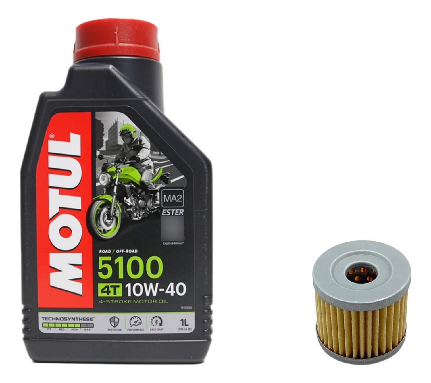 Motul - Kit Mantencion Zontes G1 155 / 1L Semi - Sintetico + Filtro