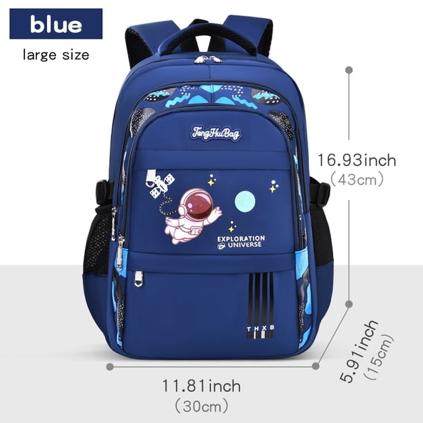 New Shoulder Bag Elementary School Boys Schoolbag Boys 1,2,3,4,5,6 Grade 6-12 years old Astronaut Astronaut Laptop Backpack Wate