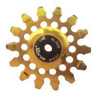 Ioensy - Componentes De Polea De Cambio Trasero De Bicicleta, Rodamiento Ligero Y Fácil De Instalar, Color Dorado