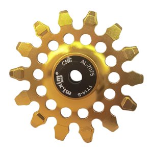 Ioensy - Componentes De Polea De Cambio Trasero De Bicicleta, Rodamiento Ligero Y Fácil De Instalar, Color Dorado