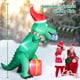 thumbnail image 2 of Dinosaurio inflable navideño FunFanso de 7 pies con luces LED, 2 of 7