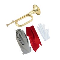 Magideal - Scout Bugle Brass Bugle Instrumento De Música Estilo Clásico Con Boquilla Trompeta De Caballería Marching Bugle Para Orquesta Banda Escolar Adultos , Estilo C