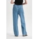 thumbnail image 3 of Jeans Mujer Calce Recto Deshilachado Azul Claro, 3 of 4