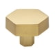 thumbnail image 1 of Perilla para gabinete GlideRite 5824, dorado satinado, hexagonal de 4 cm, 1 of 4