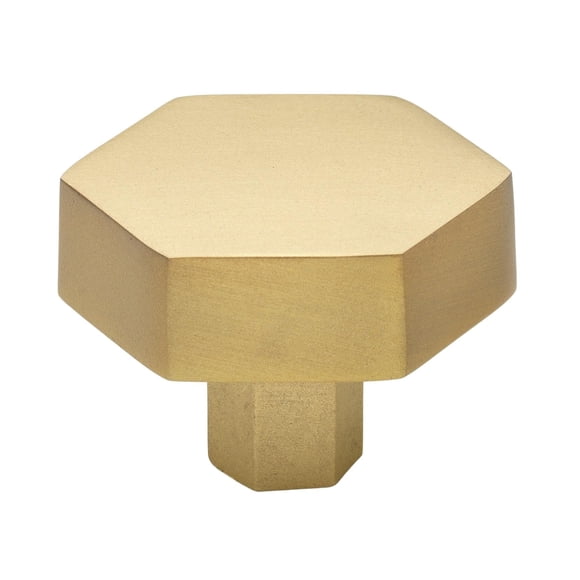 Perilla para gabinete GlideRite 5824, dorado satinado, hexagonal de 4 cm