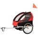 thumbnail image 3 of Carro arrastre trailer para bicicletas 2 niños BeRide Rojo, 3 of 6