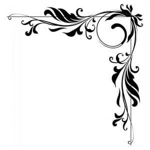 Rienda Libre Graphics - Decomural Floral Borders Corner Ws-15863
