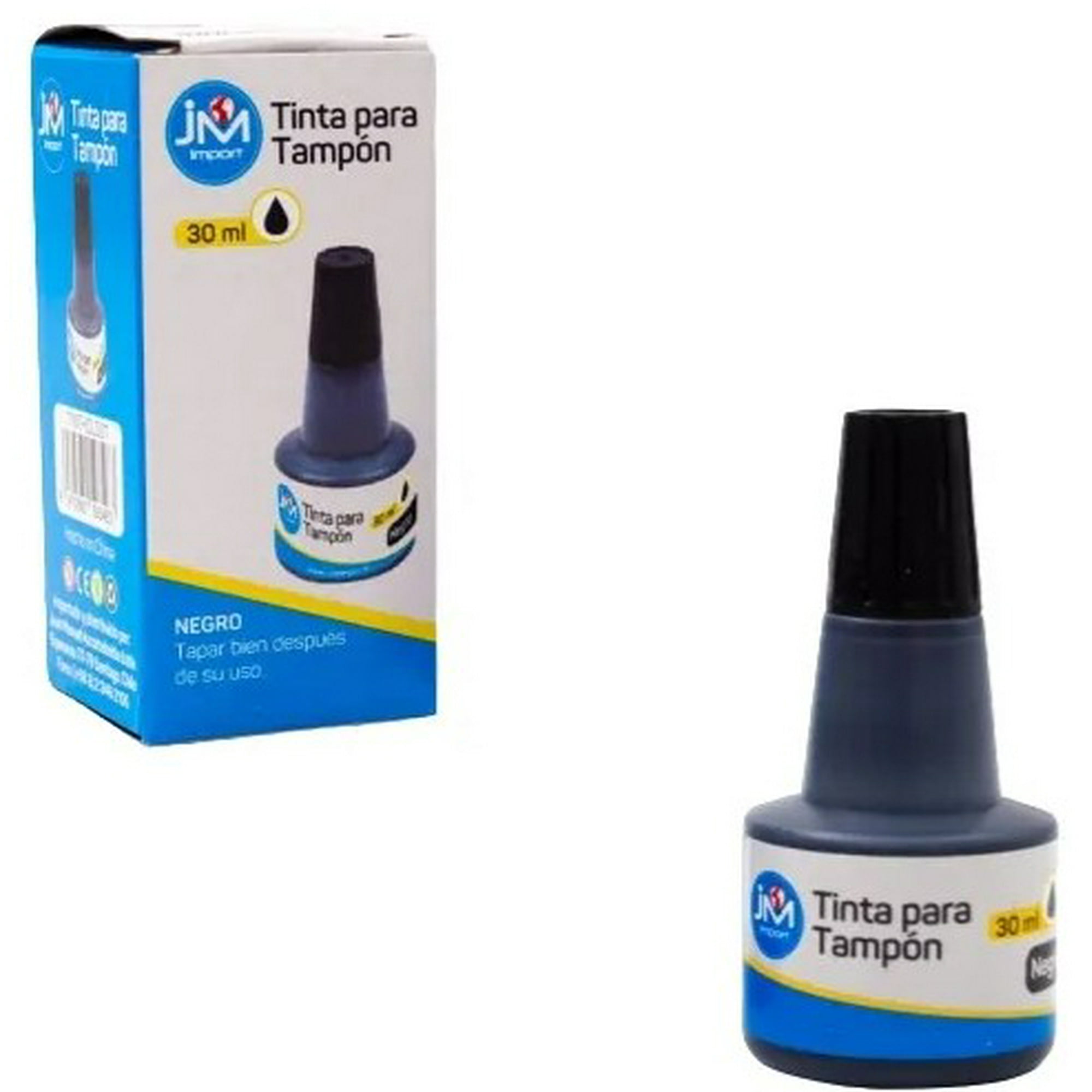Jm Import - Tinta Para Sellos Negro