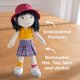 thumbnail image 5 of Muñeca de Peluche HABA Yuki 30 cm Cabello Negro Lavable, 5 of 7