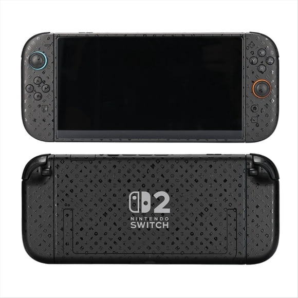 Juego de calcomanías para Nintendo Switch 2 y Joy-Cons: antiarañazos, sin burbujas, sin residuos, material adhesivo de primera calidad; película protectora de cobertura total para consola y mandos