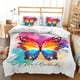 thumbnail image 1 of Butterflys Birds Flying Animal Duvet Cover Bedding Set Comforter Linen Pillowcases Double Gift, 1 of 5