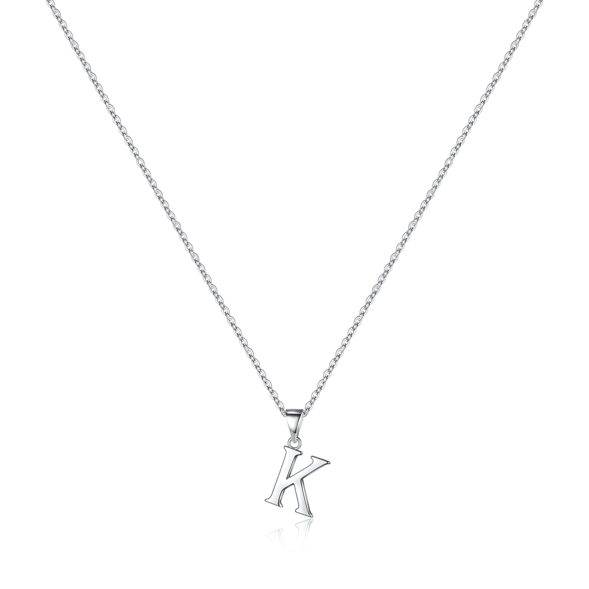 Collar Heshpaws S925 Sterling Silver Inicial A-z Para Mujer Con Caja De Regalo