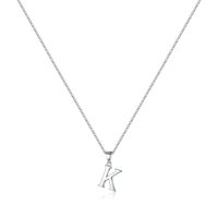 Collar Heshpaws S925 Sterling Silver Inicial A-Z Para Mujer Con Caja De Regalo