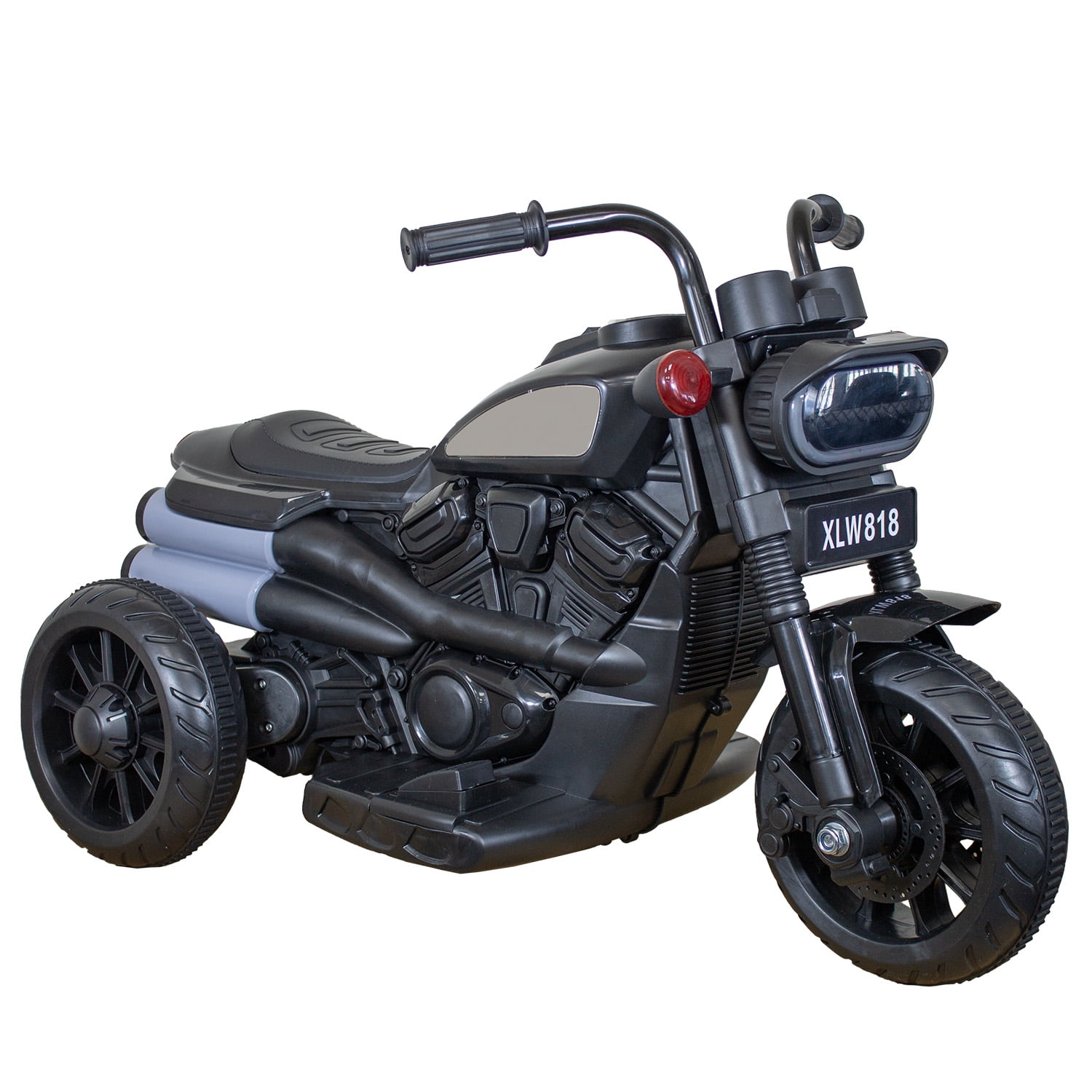 Bebesit - Trimoto Chopperharley 2.0 Niños Infantil 6v A Batería Negra