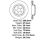 thumbnail image 3 of Disco Freno para auto Dodge Stratus 2001-2006 Trasero, 3 of 5