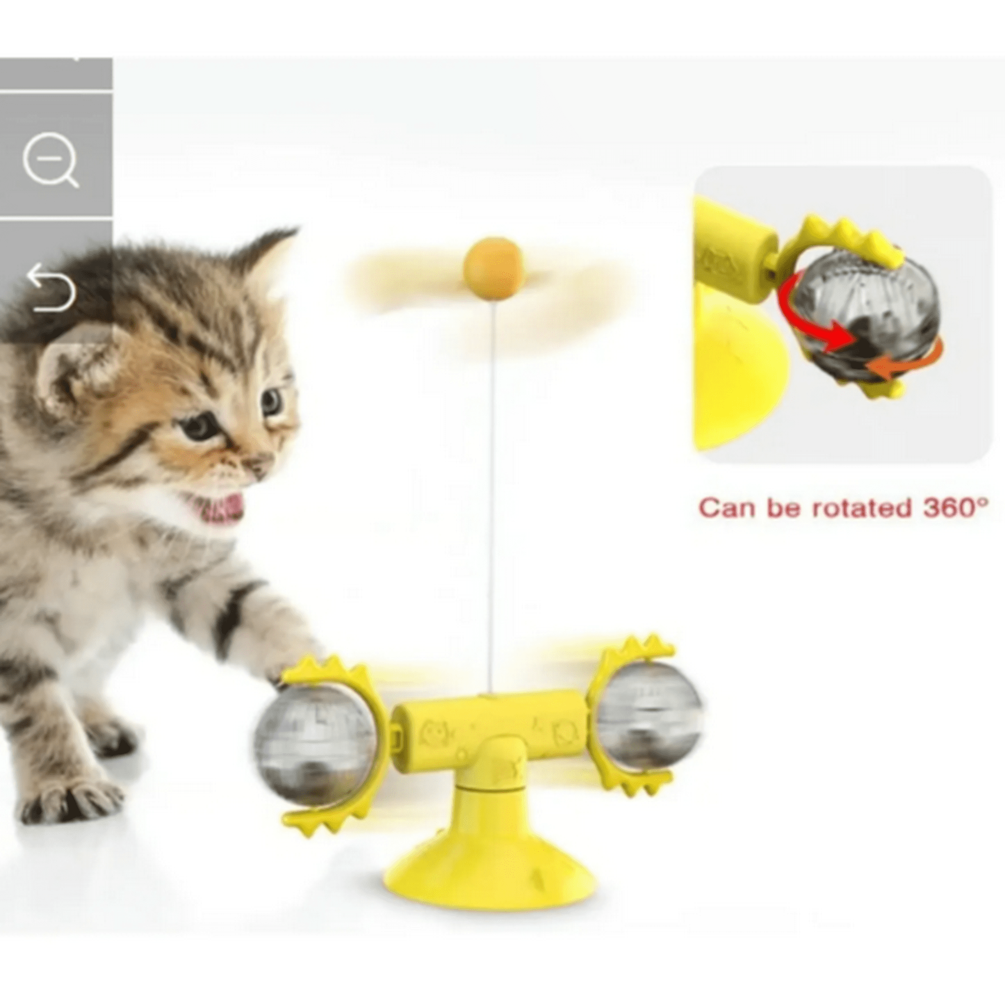 Genérico - Plato Giratorio Gatera Para Gato Mascotas