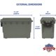 thumbnail image 2 of Sheffield 12626 Ammo Box Made in USA, Stackable and Lockable, 2 of 3