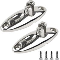 Xusx111 - 2 Paquetes Bisagra De La Cubierta Superior 316 Acero Inoxidable Hardware Superior Montaje Lateral De La Cubierta Accesorios De Liberación Rápida Partes Superiores Marinas Para Barcos Con Tor