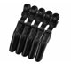 thumbnail image 1 of Pinzas de Cabello Tipo Cocodrilo para Peluquería x5 Negro, 1 of 3