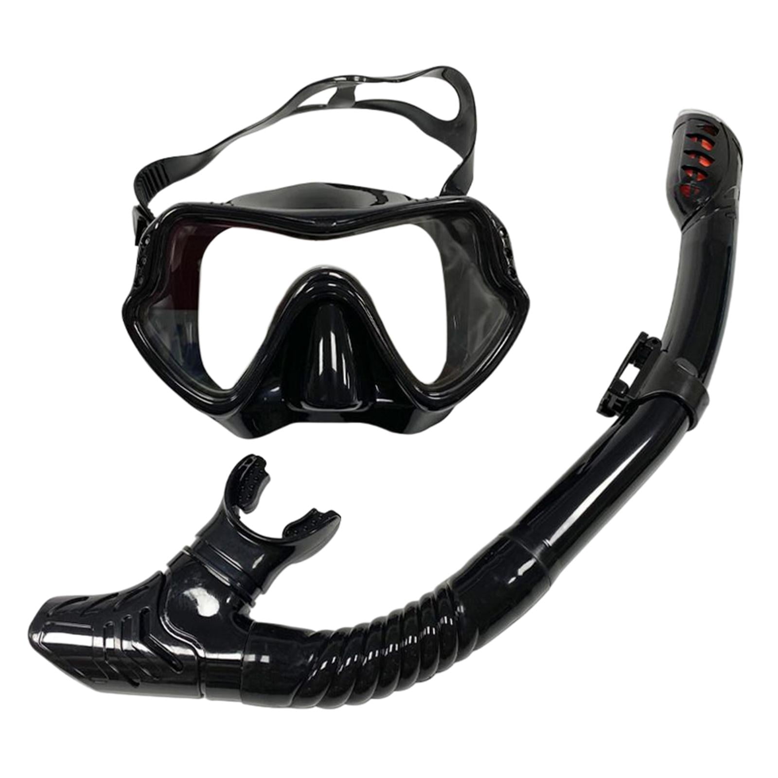 Ioensy - Máscara Snorkel Set Máscara De Buceo Gafas De Natación Buzo Entrenamiento Buceo Negro
