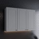 thumbnail image 3 of Mueble Aéreo 3 Puertas Línea Americana Gris Home Mobili, 3 of 3