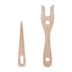 thumbnail image 4 of Juego De 2 Piezas De Tenedor Para Tejer Y Aguja Para Ojos, Tenedor De Lucet De Madera, Color Marrón, 4 of 5