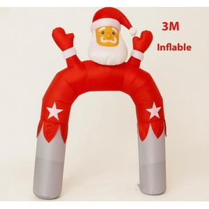 Aladdins Shop - Arco De Viejo Pascuero Inflable 3 Metros - Figuras Adornos De Navidad