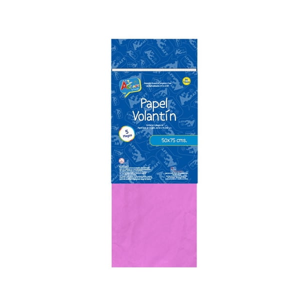 Papel Seda En Bolsa 50 X 75centimetros 22 Gr Rosa Oscuro Art Craft | Lider