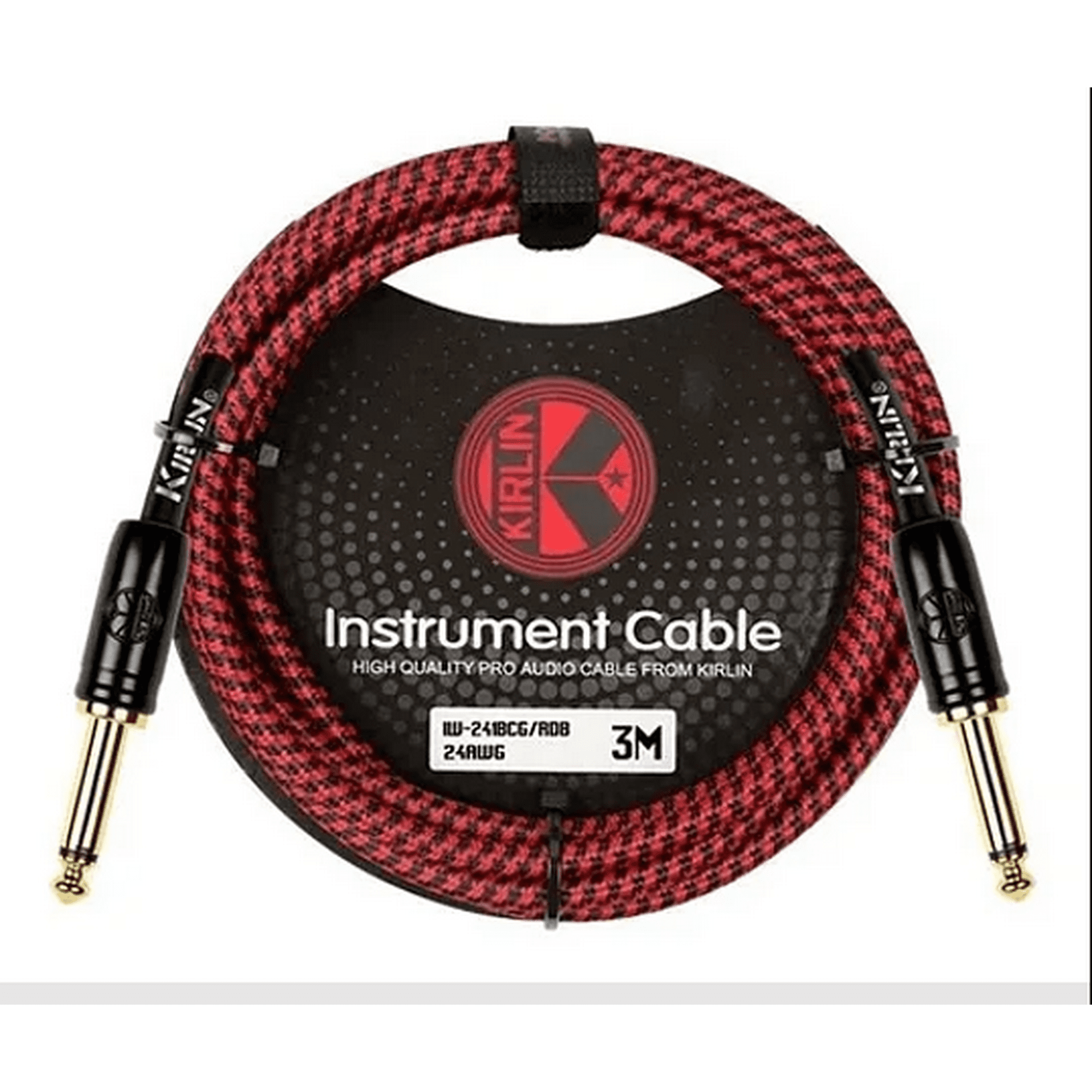 Kirlin Cable - Cable De Instrumento Kirlin Rojo 3mts Iwcx-201b-3r