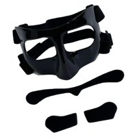 Ioensy - Máscara De Baloncesto Para Nariz Rota Para Fiesta De Softbol Fútbol Negro Negro Pegatina