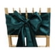 thumbnail image 2 of Xiao Hua Correa de Asiento Verde Oscuro - Juego de 4 Piezas, 108.27 x 6.69 Pulgadas Brillante y Reluciente, Lazo Sedoso para Bricolaje Autoajustable, Adecuado para Decoración de Sillas de Boda, 2 of 4