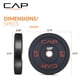 thumbnail image 5 of Disco de peso CAP Barbell Economy Olympic de 25 kg, unidad, 5 of 7