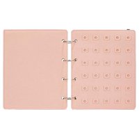 Ioensy - Soporte De Exhibición De Pines, Libro De Pines Comerciales De 4 Páginas Para Tocador De Mesa Para El Hogar, Color Rosa